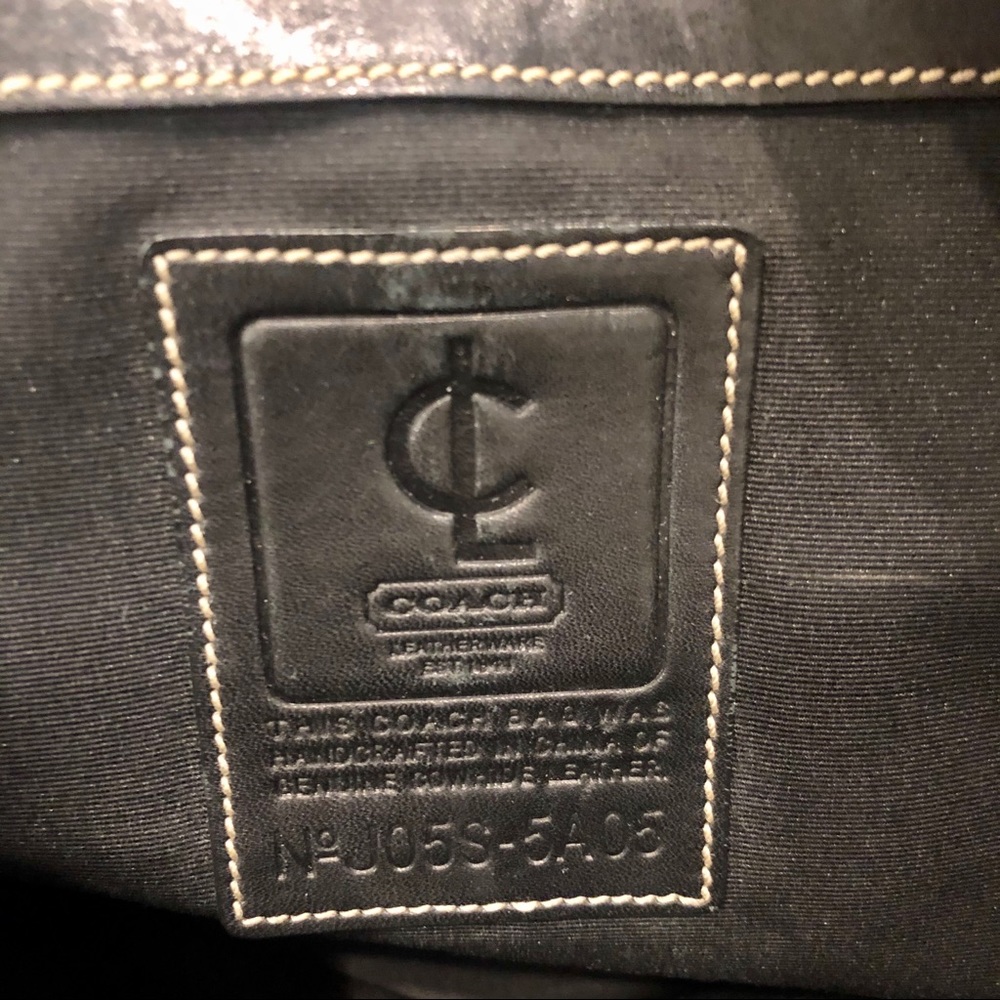 Coach 100% Leather Briefcase/Laptop Bag/Messenger - Picture 5 of 8